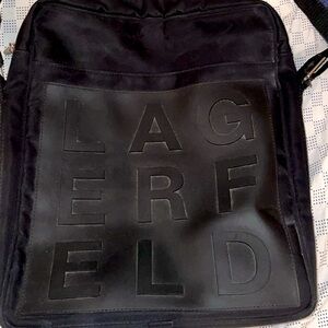 Designer black side bag